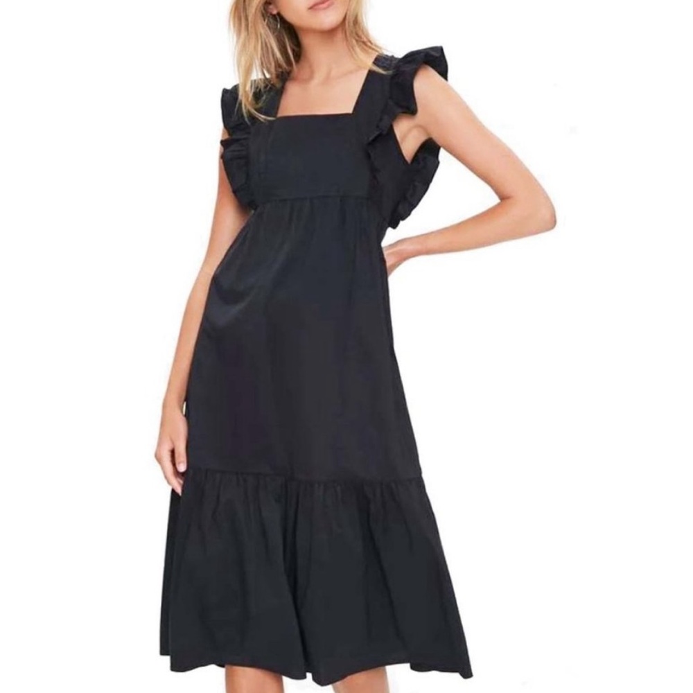 Forever 21 Ruffle-Trim Fit & Flare Dress Large